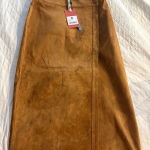 Winona Suede Midi Skirt